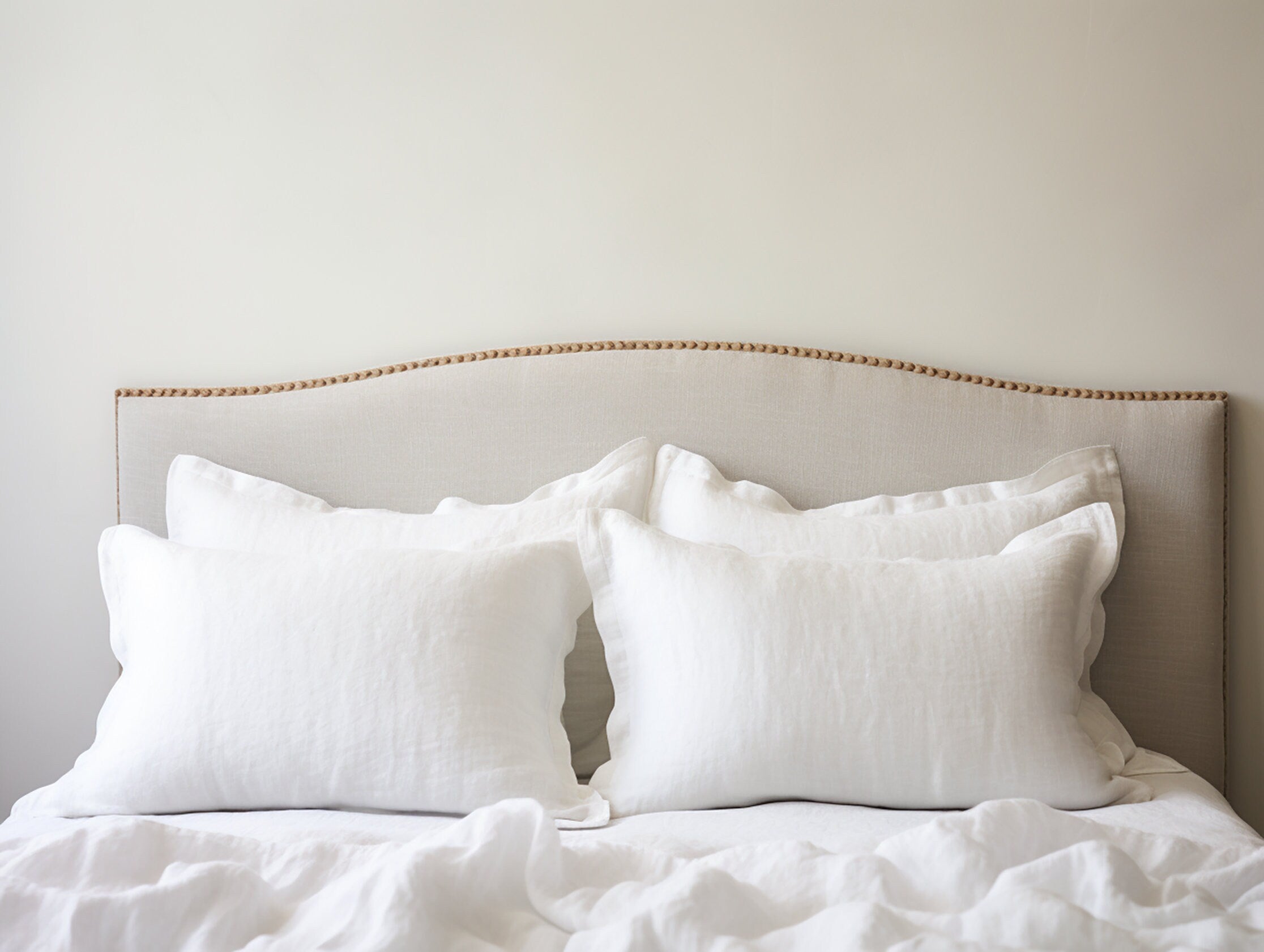 Housse de coussin Oxford blanche