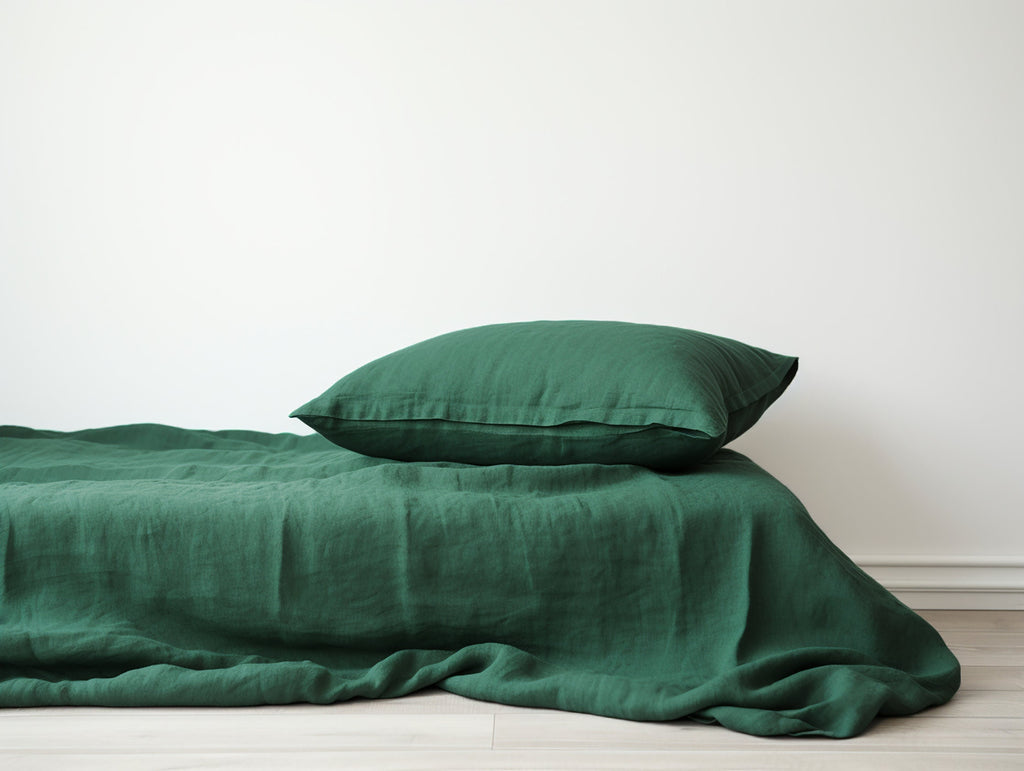 Housse de coussin Oxford vert forêt