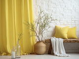 Lemon yellow heavy weight pillowcase