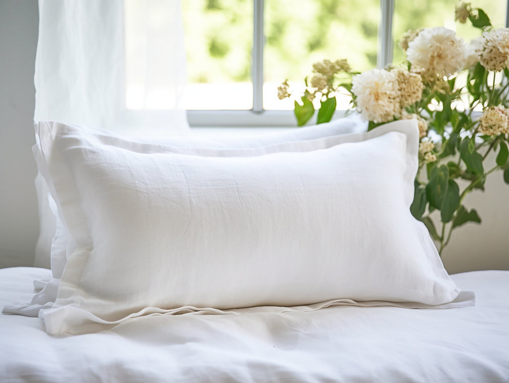 Housse de coussin Oxford blanche