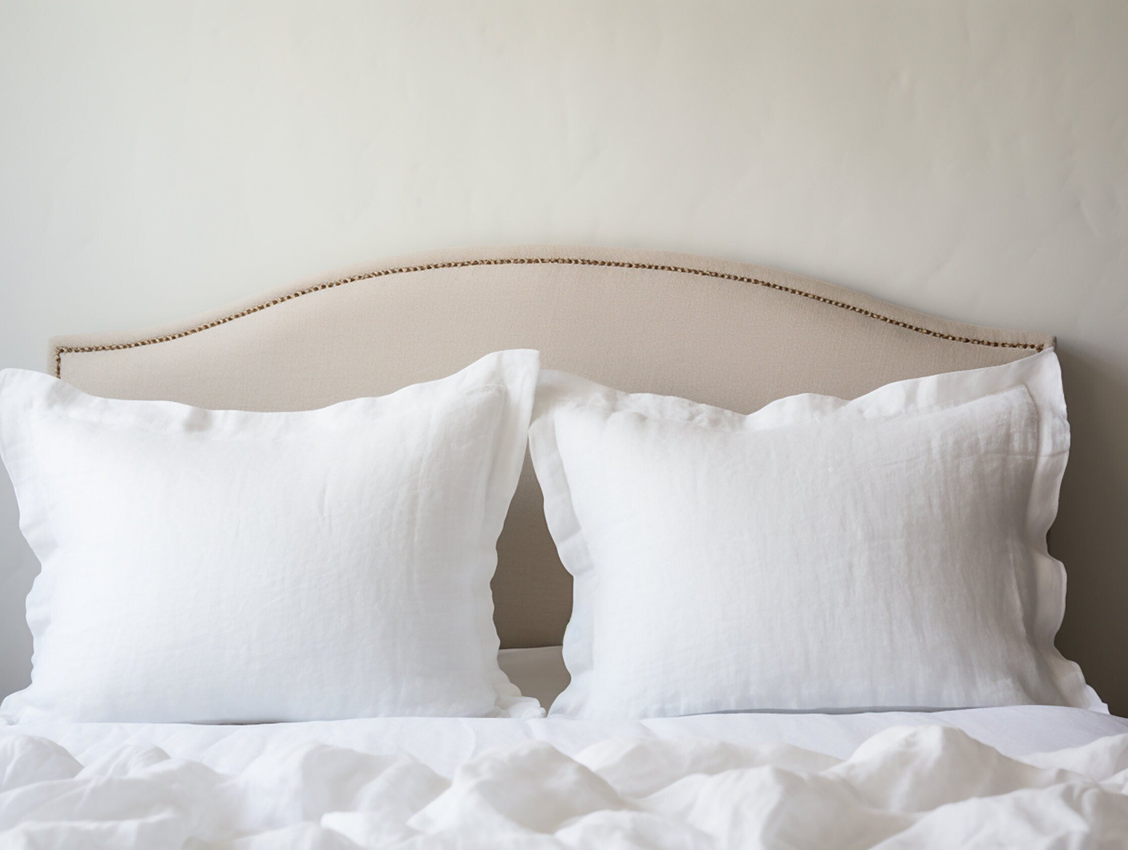 Housse de coussin Oxford blanche
