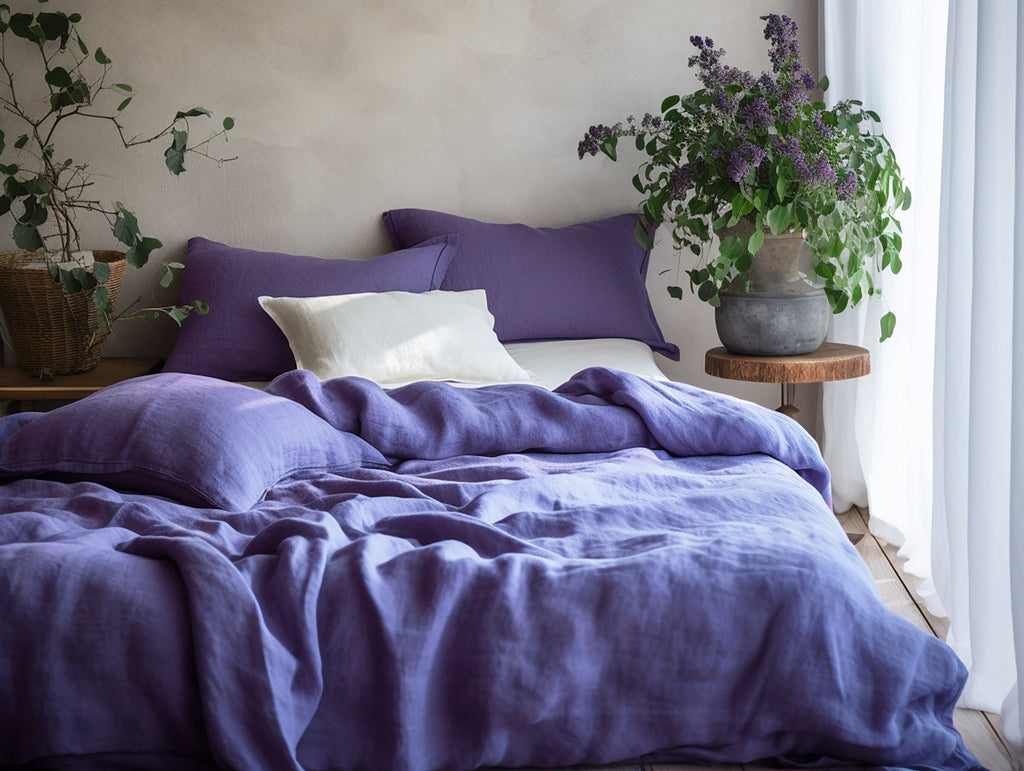 Violet duvet cover