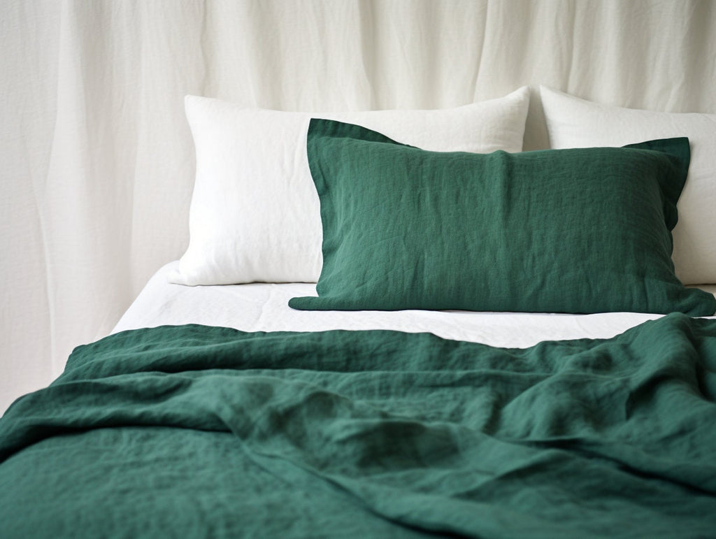 Housse de coussin Oxford vert forêt