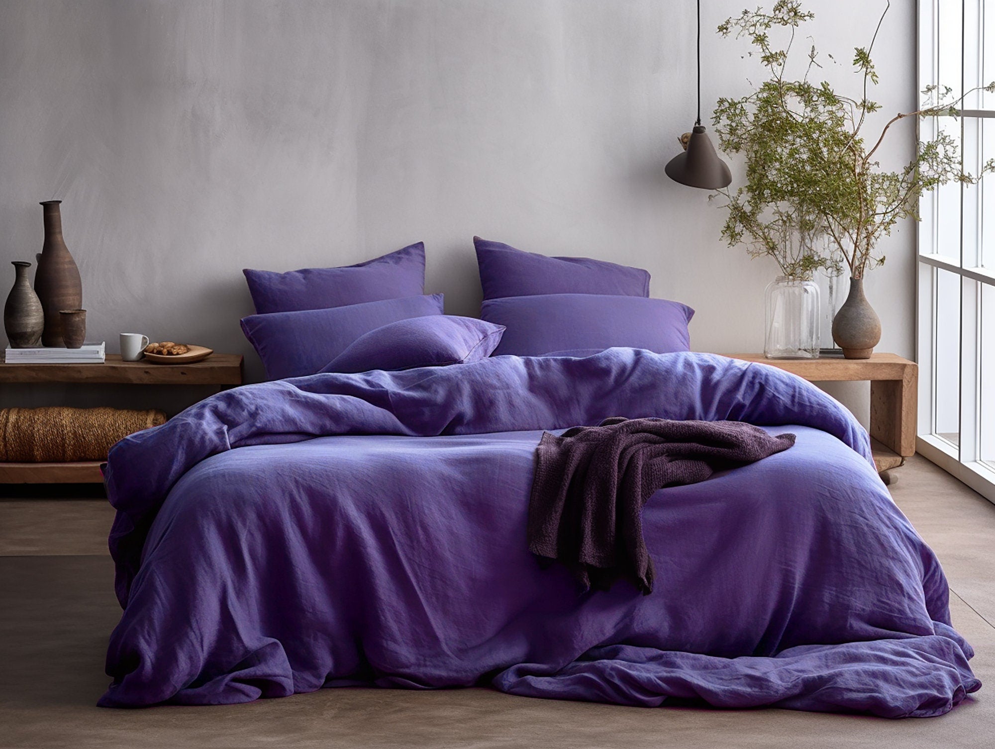 Violet duvet cover