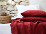 Maroon pillowcase