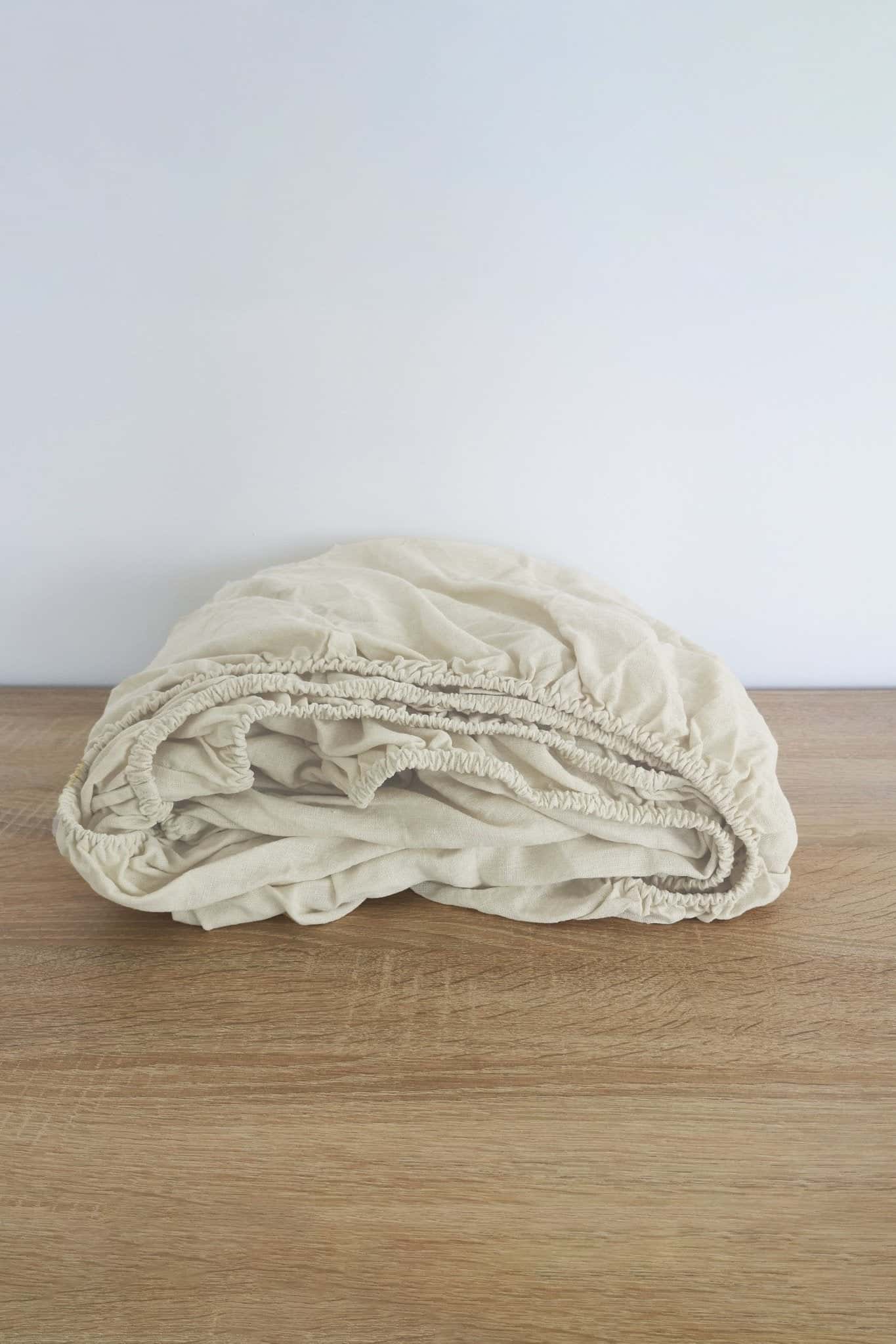 Drap-housse ivoire