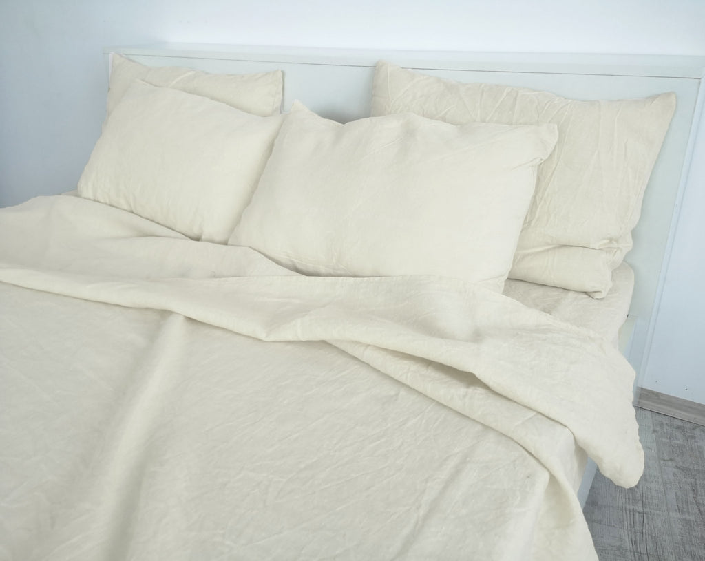 Drap-housse ivoire