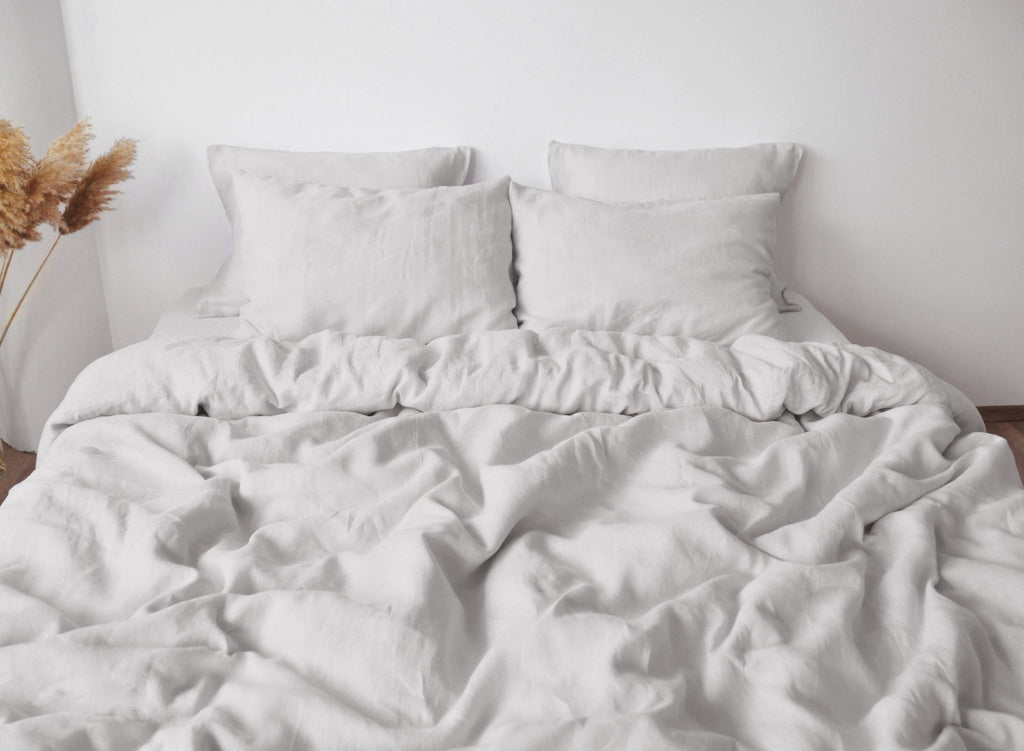 Light gray duvet cover