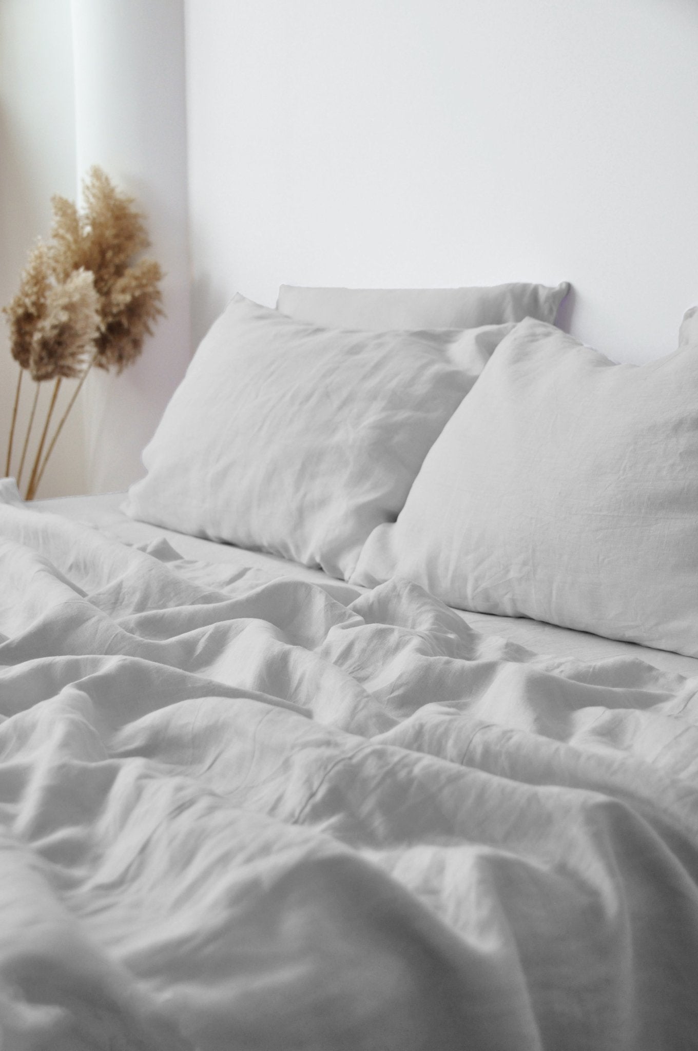 Drap-housse gris clair
