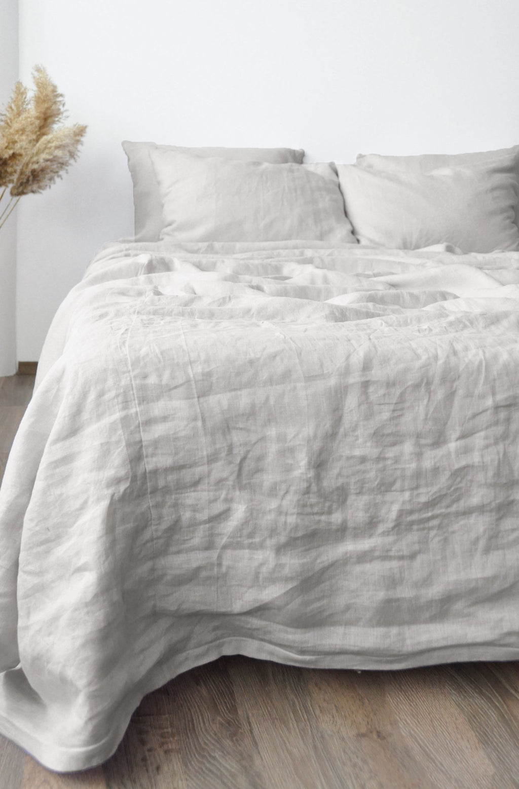 Drap-housse gris clair