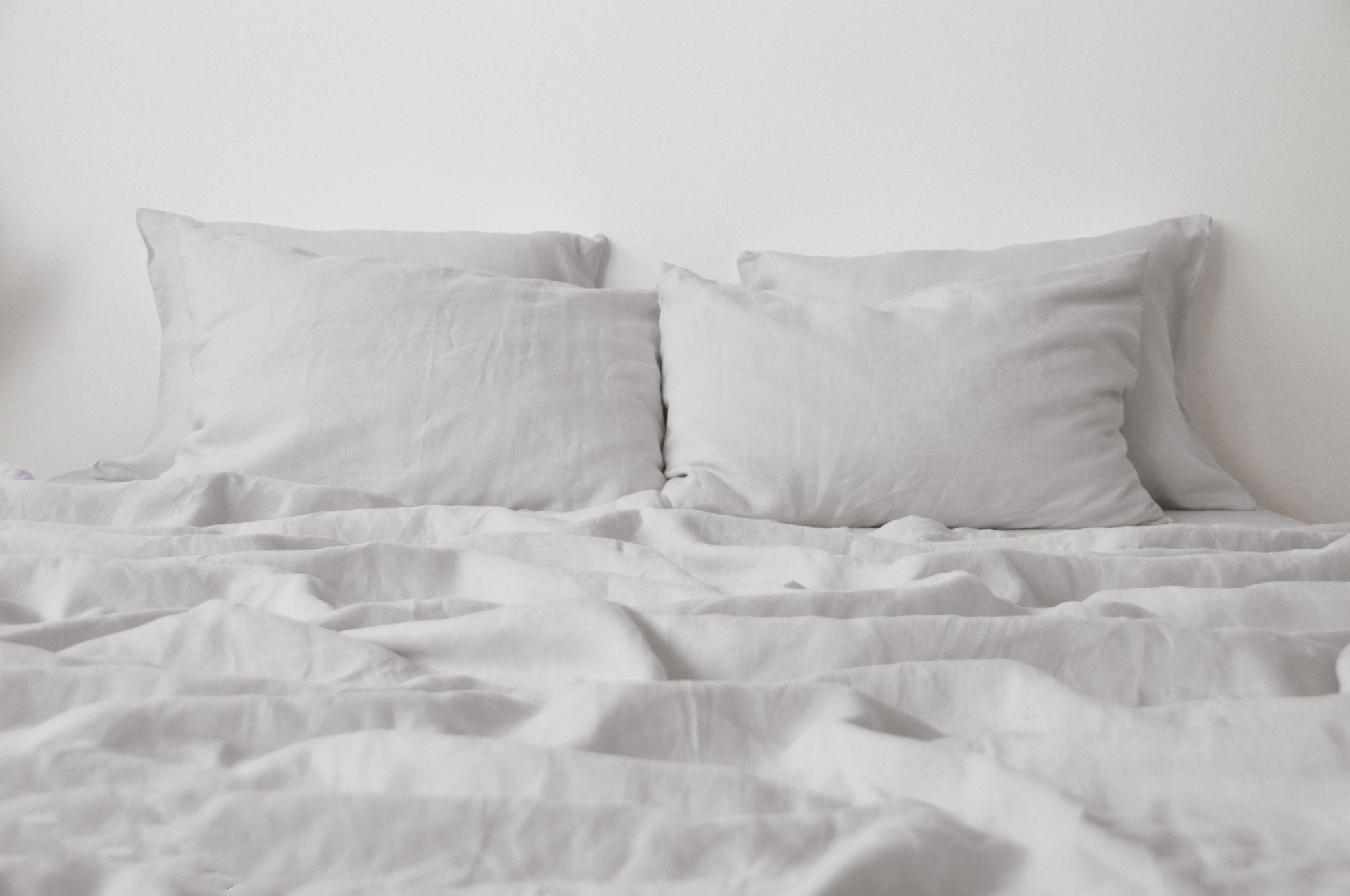 Drap-housse gris clair