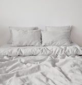 Taie d'oreiller gris clair