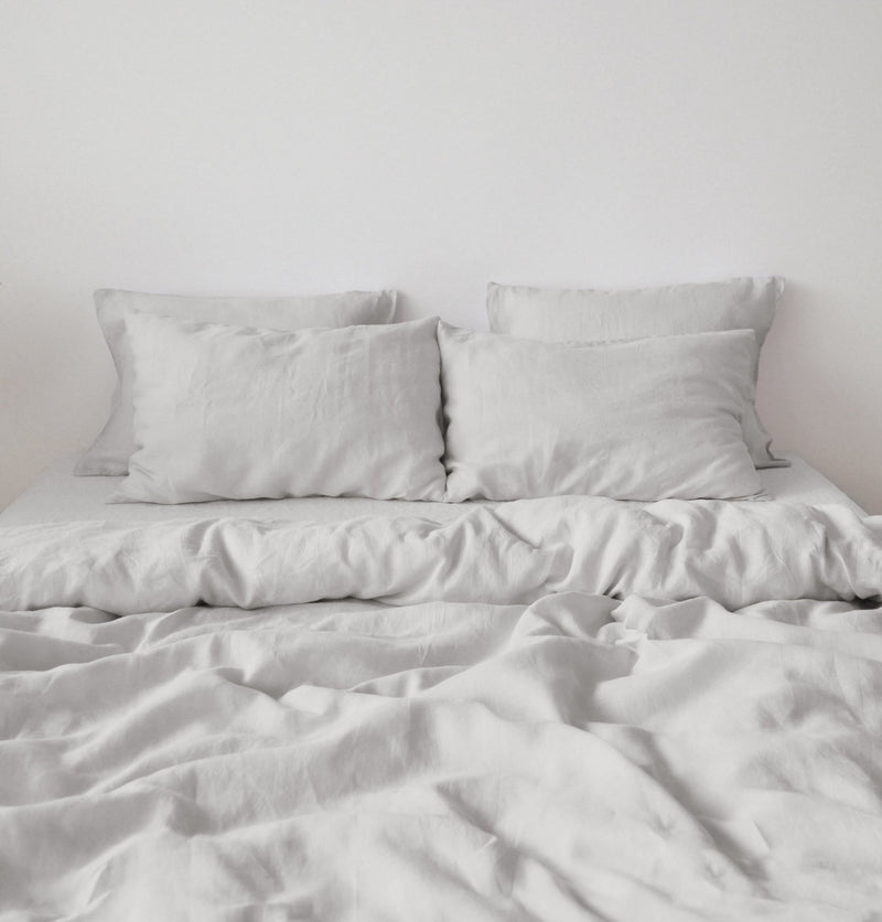 Light gray pillowcase