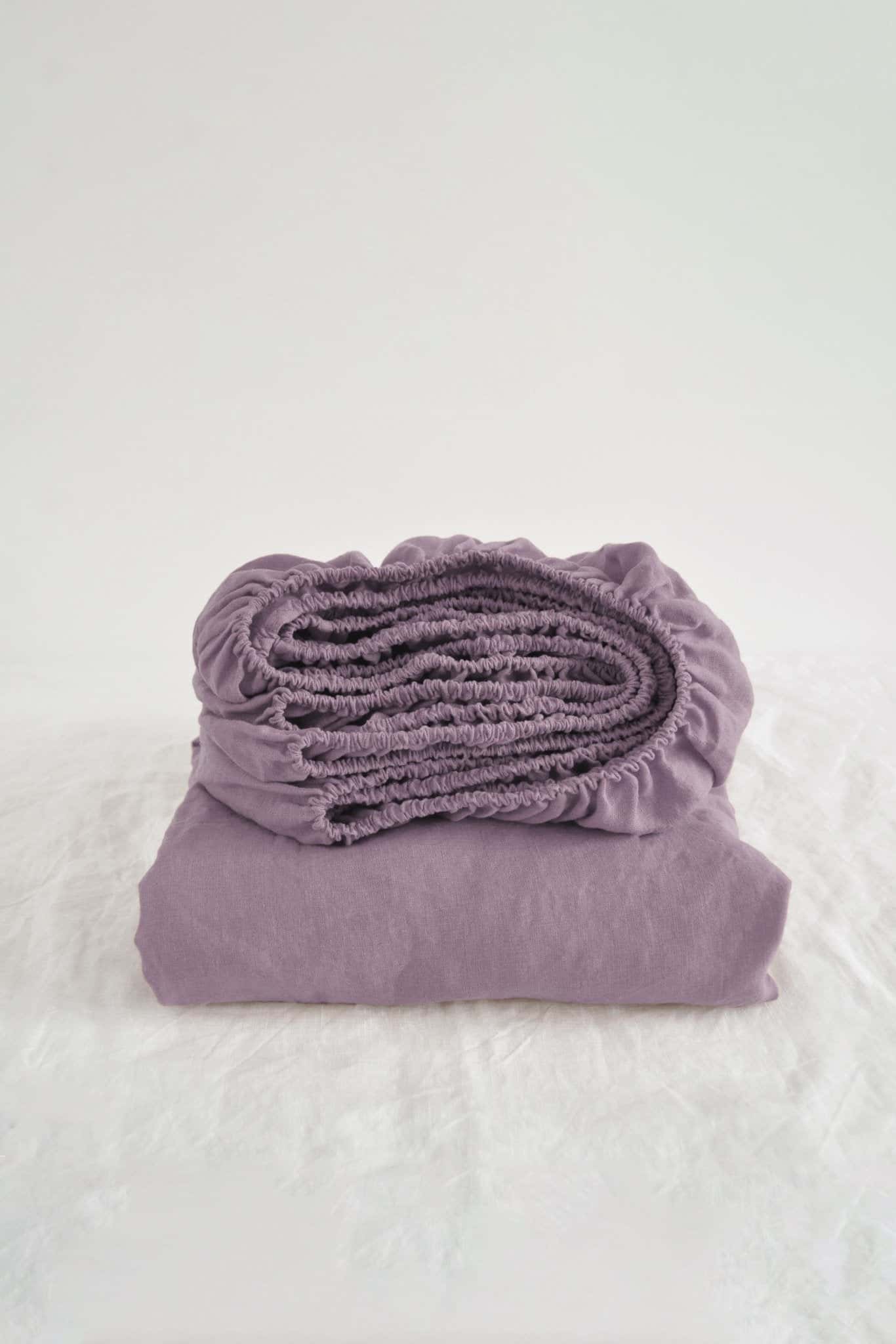 Drap-housse mauve