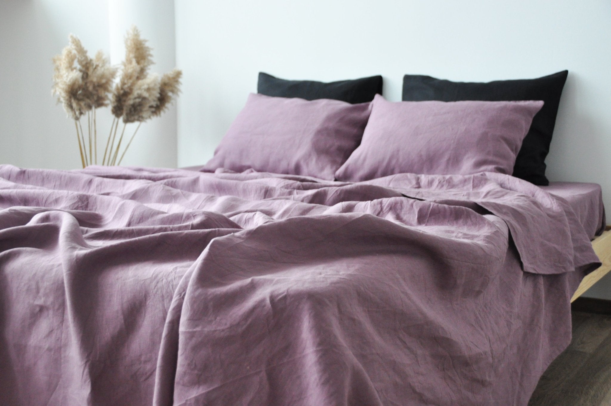 Mauve pillowcase