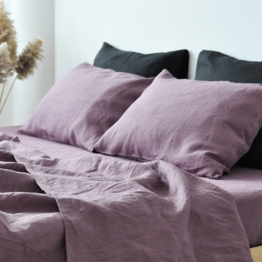 Mauve pillowcase