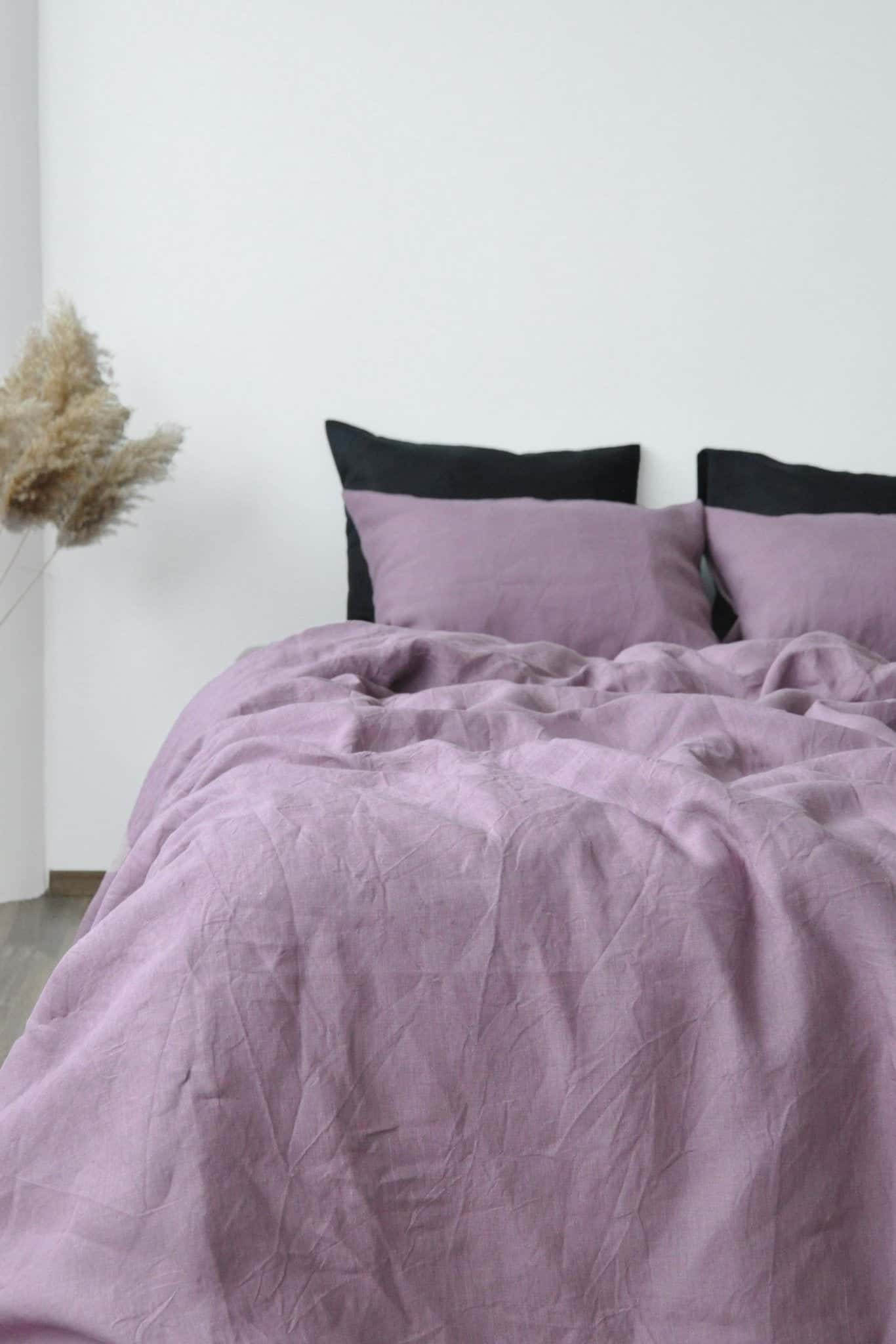 Taie d'oreiller mauve