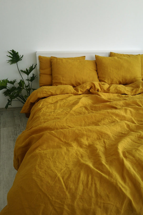 Mustard pillowcase