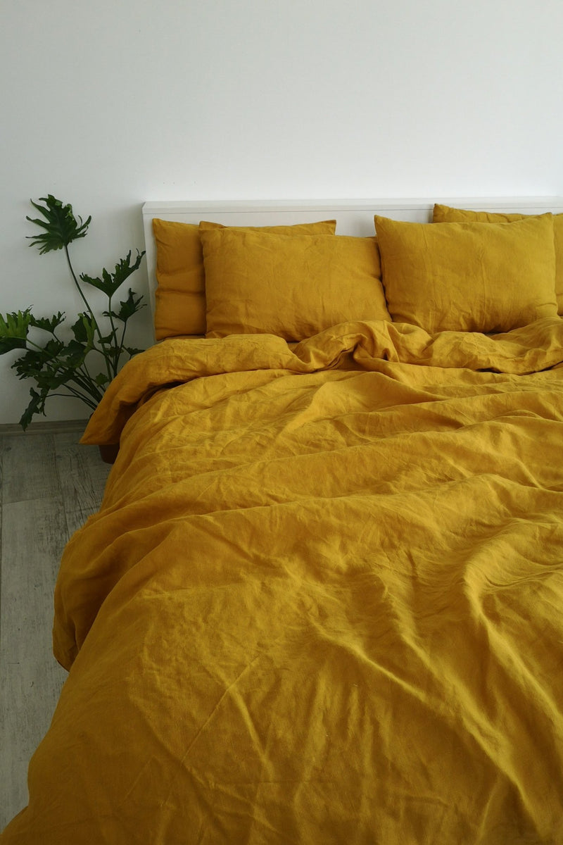 Mustard pillowcase