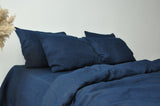 Marineblauer Bettbezug