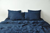 Marineblauer Bettbezug