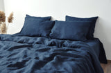 Marineblauer Bettbezug