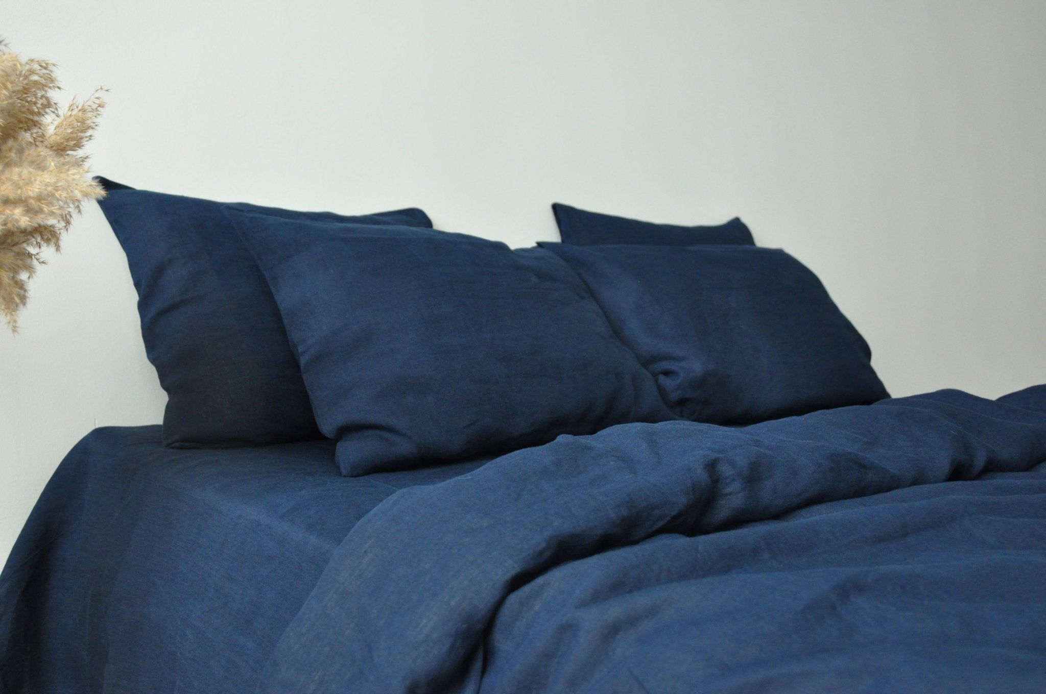 Taie d'oreiller bleu marine