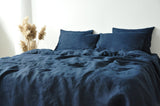 Marineblauer Kissenbezug