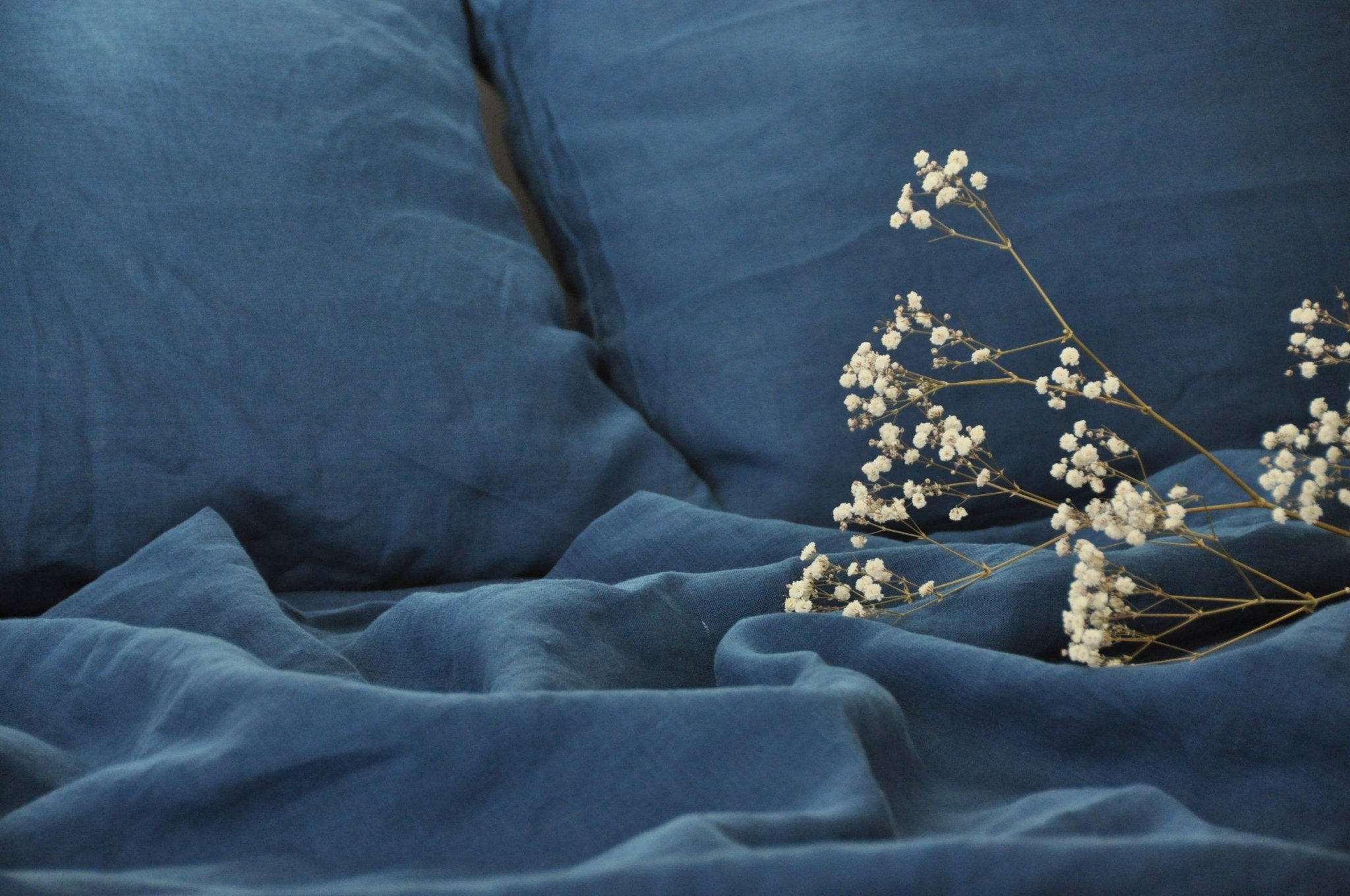 Ocean blue fitted sheet - True Things