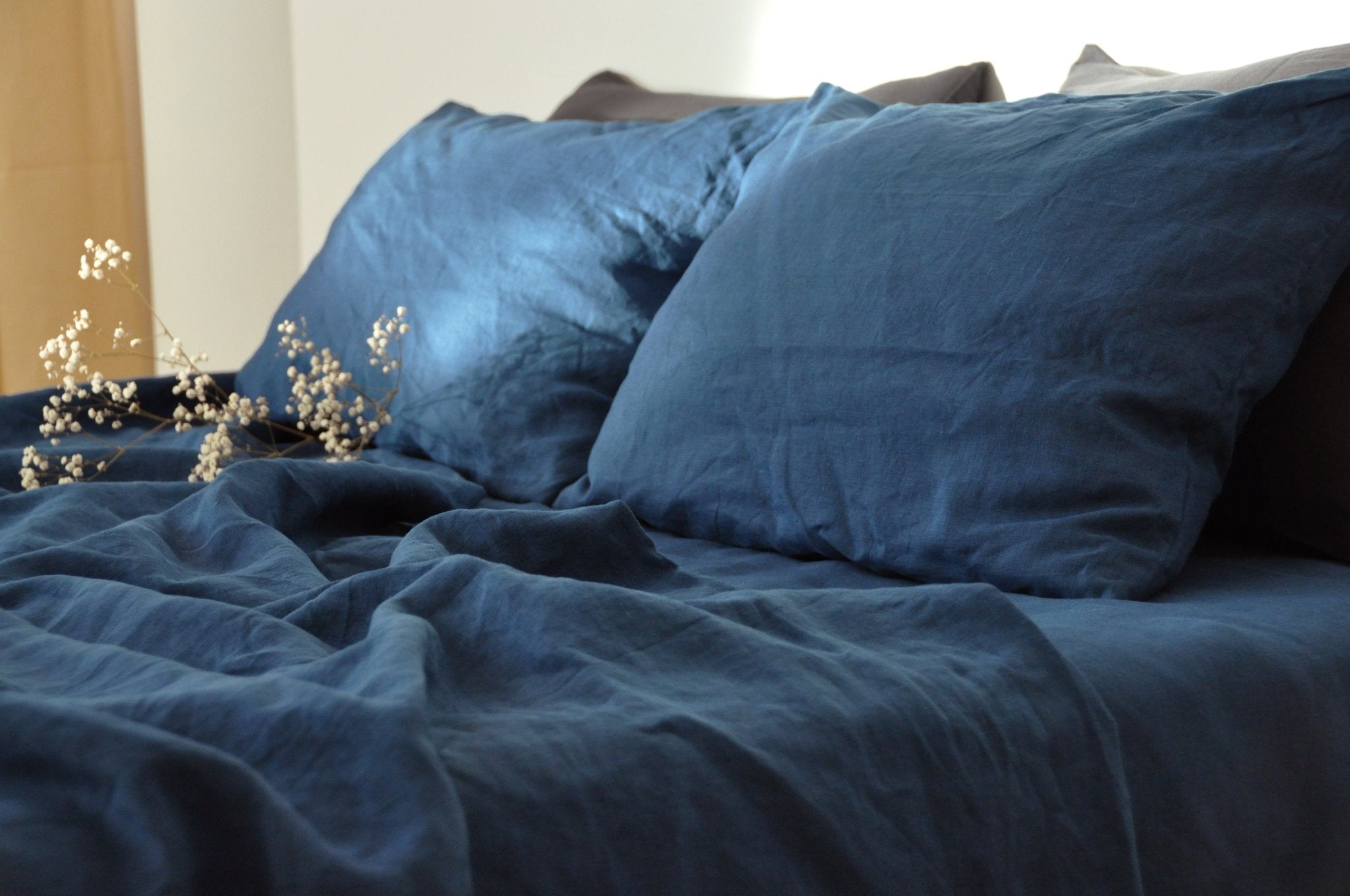 Ocean blue fitted sheet - True Things
