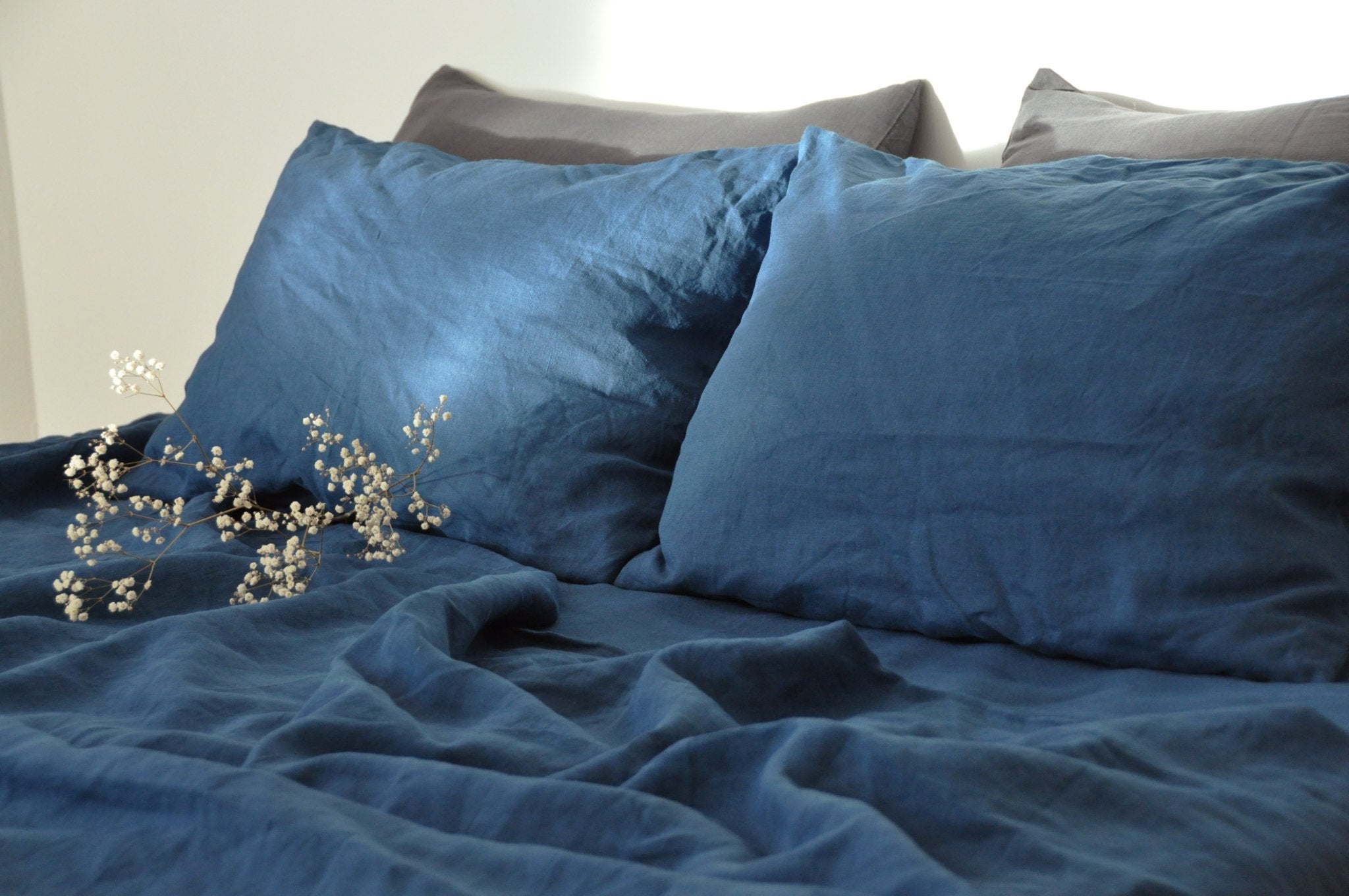 Ocean blue fitted sheet - True Things