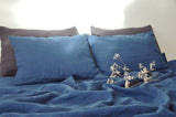 Ocean blue flat sheet - True Things