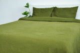 Olive waffle coverlet - True Things