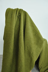 Olive waffle coverlet - True Things
