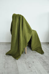 Olive waffle coverlet - True Things