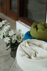 Olive waffle towel - True Things