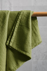 Olive waffle towel - True Things