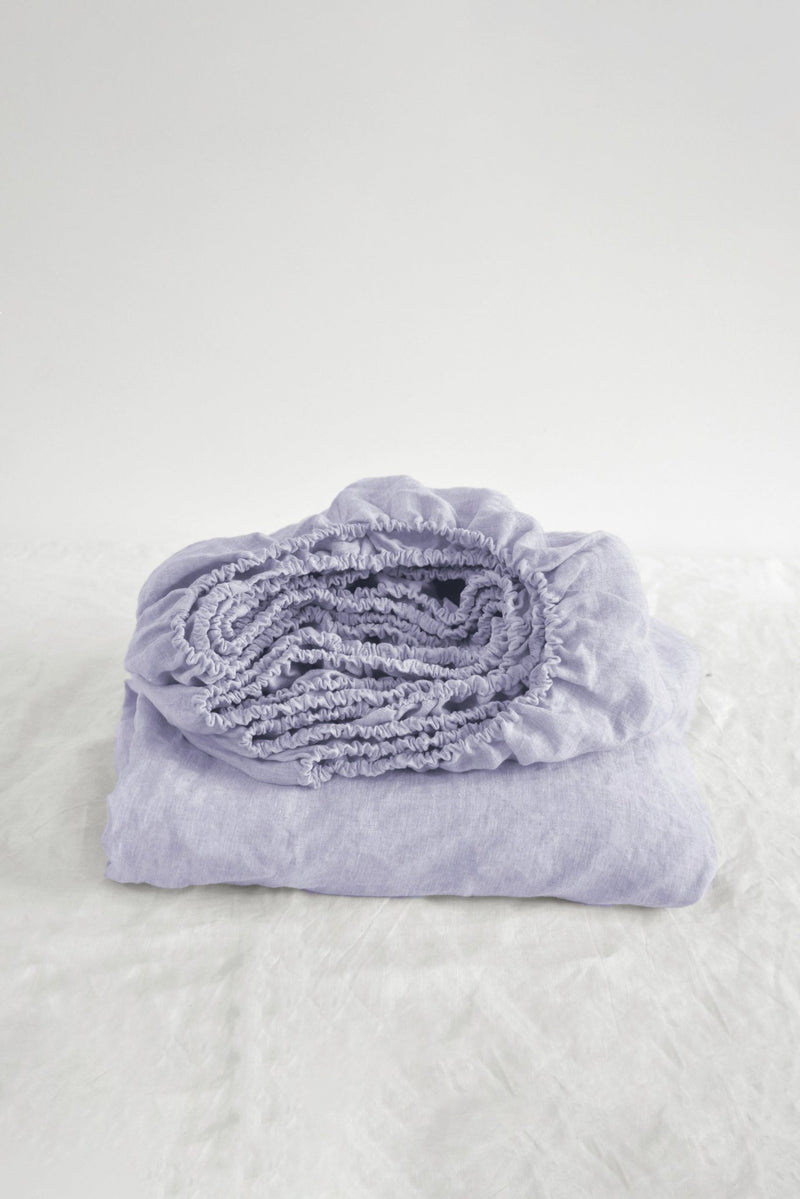 Pastel lavender fitted sheet - True Things