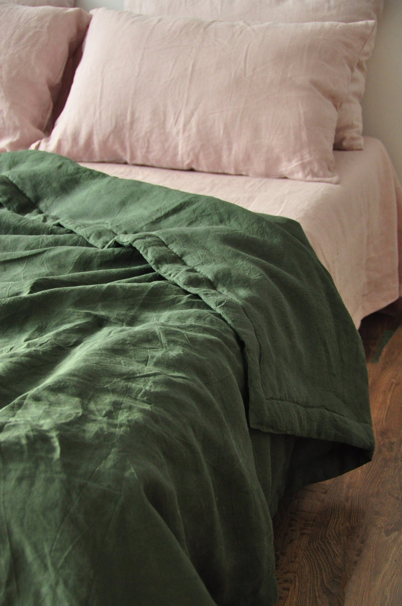 Pine green comforter - True Things
