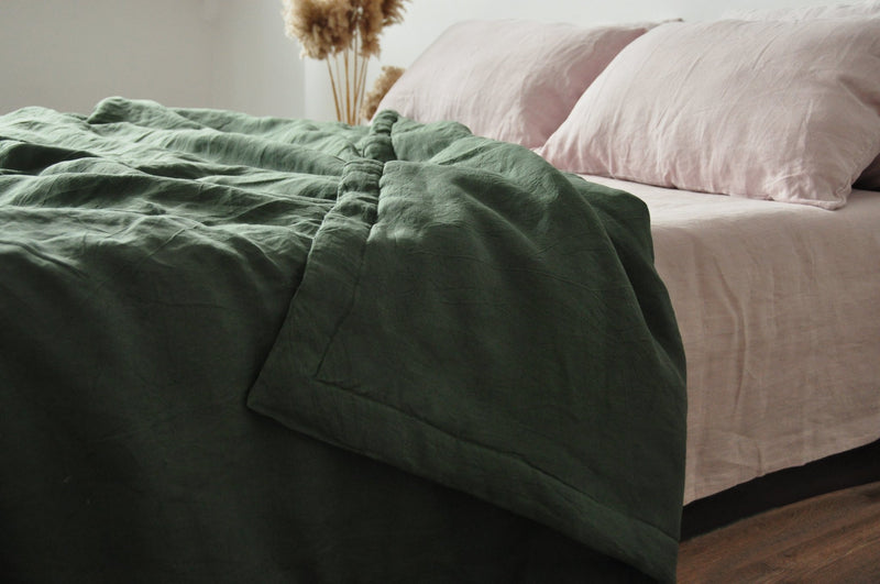 Pine green comforter - True Things