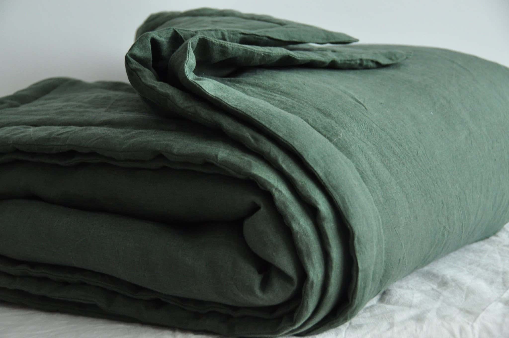 Pine green comforter - True Things