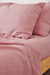 Rose pink flat sheet