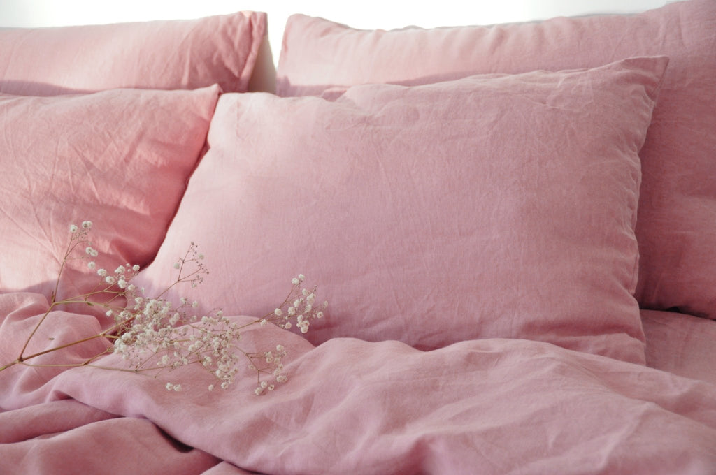 Rose pink pillowcase