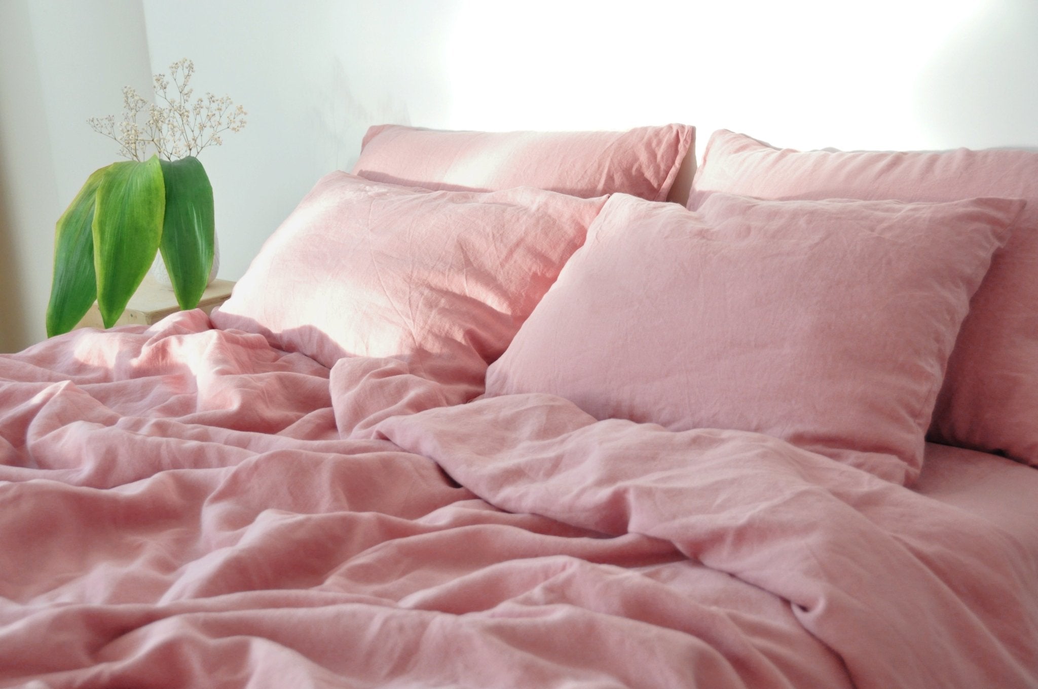 Rose pink pillowcase