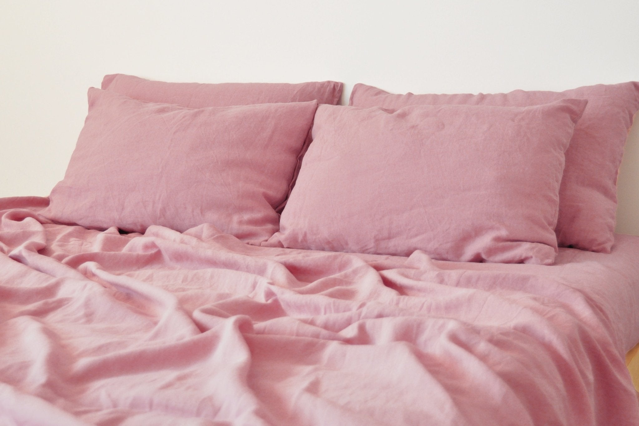Ensemble de draps rose