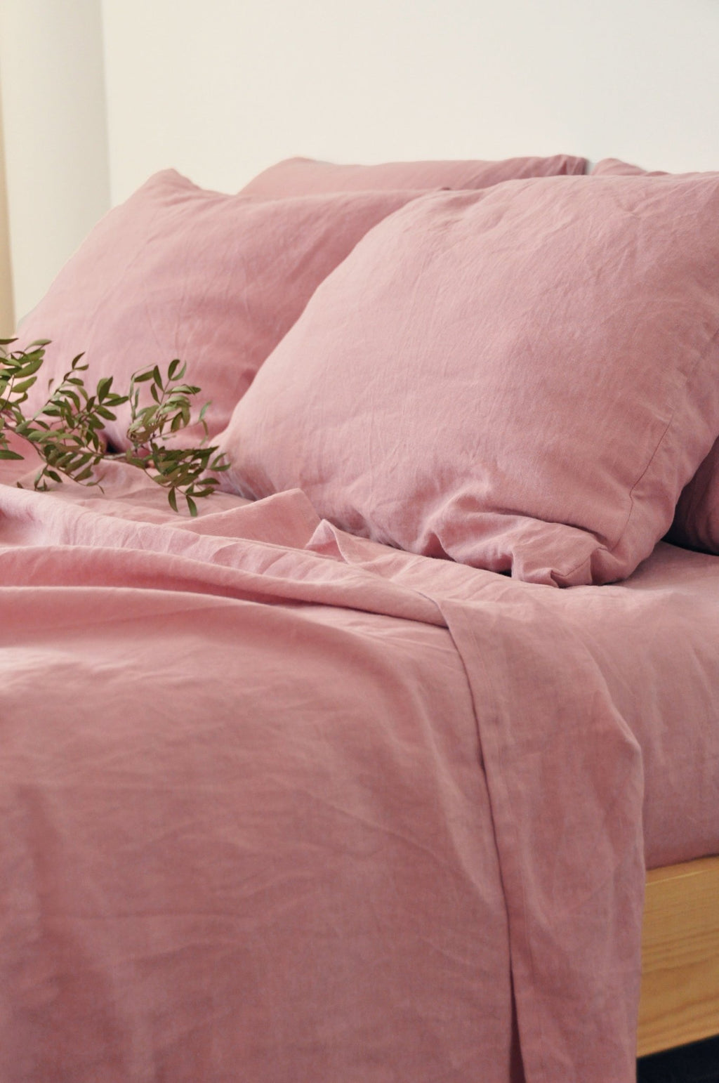 Ensemble de draps rose