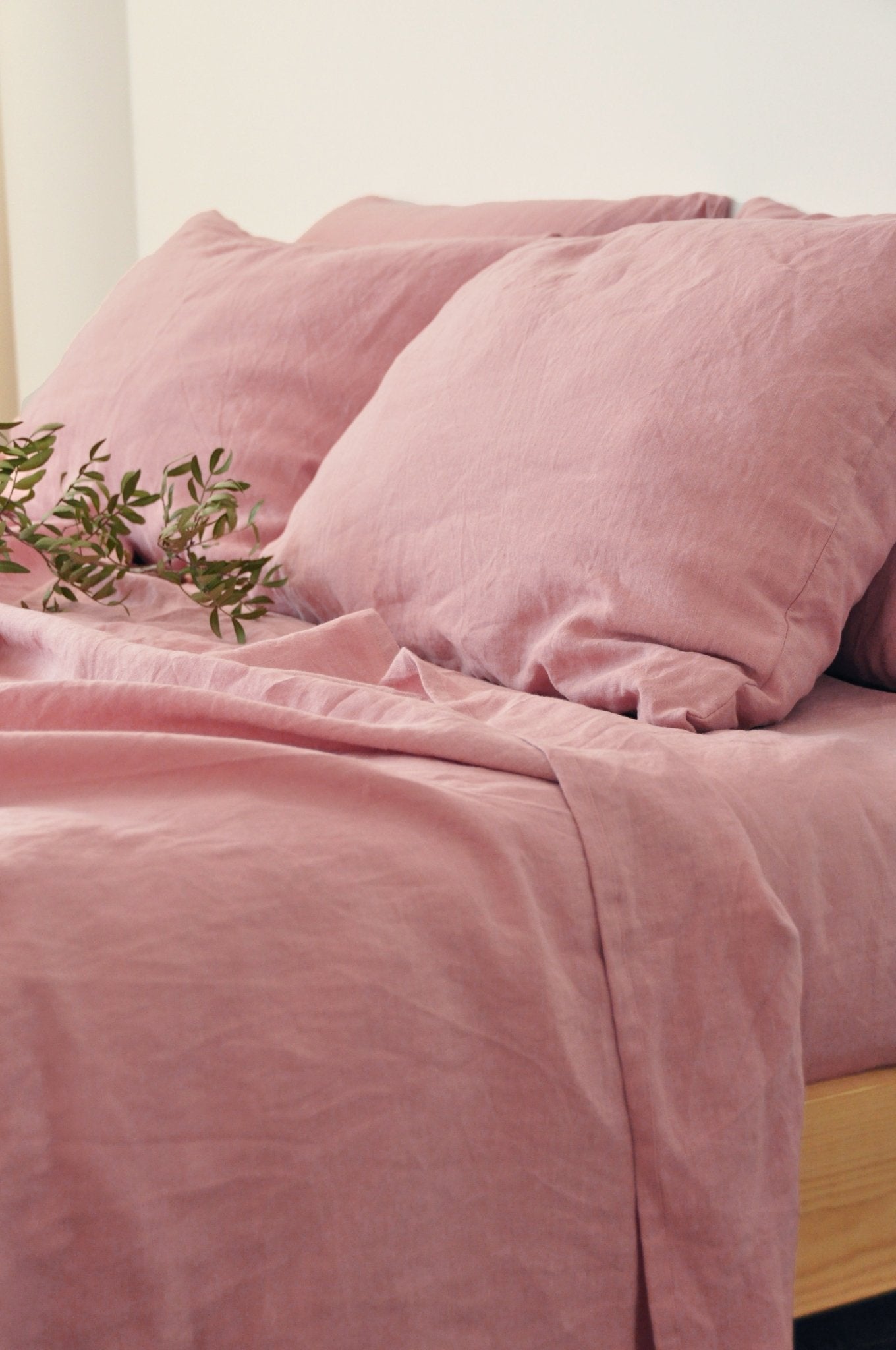 Ensemble de draps rose