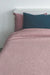 Rose pink waffle coverlet