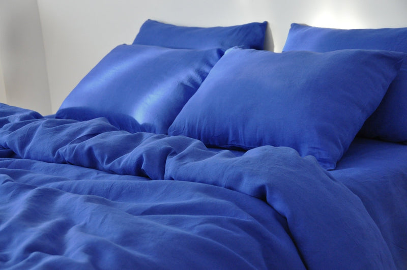 Royal blue duvet cover