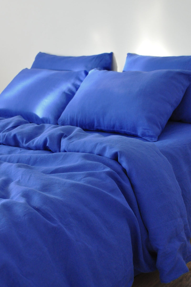 Royal blue pillowcase